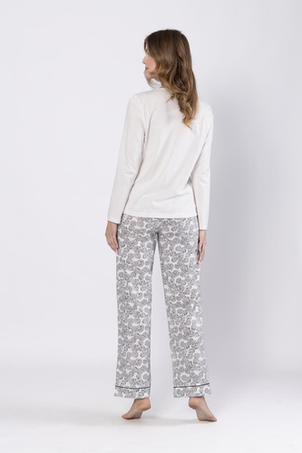 Baśka 1698 Leveza Pyjama, schwarz – klassisch, zweiteilig, bequem