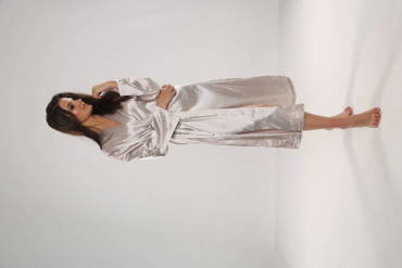 798 Klassischer Damenbademantel Forex - beige