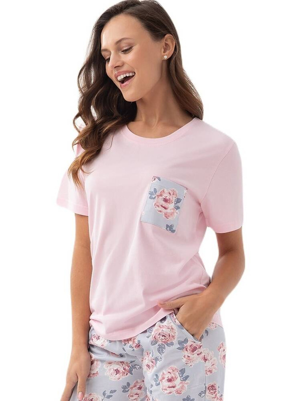 340 Luna Damenpyjama – Rosa