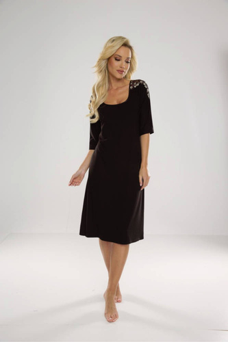 616 Ramona Forex Nachthemd - schwarz