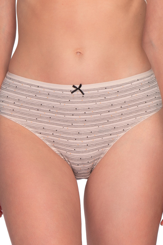 Lama L-127BI-36 Damen Bikini-Slips 3er-Pack Baumwolle Bequem für den Alltag