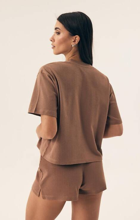 42780 Nilsa Damen-Pyjama Henderson – Kaffee