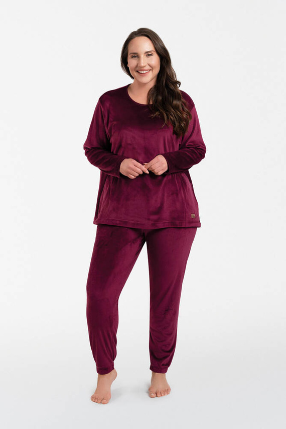 Akara Damenset Italienische Mode - burgunderrot