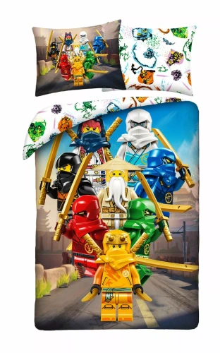 Baumwollbettwäsche Halantex LEGO Ninjago 160x200 beidseitig 70x80