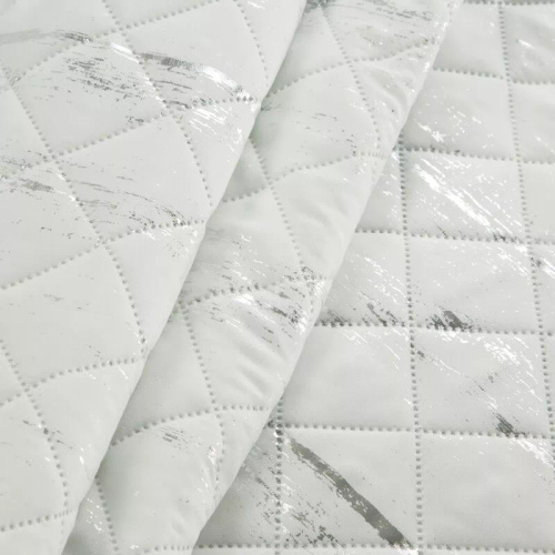 Blink 1 dekorative Tagesdecke Design91 weiß/silber