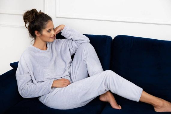 Esme Soft Sensis Damenpyjama - Grau