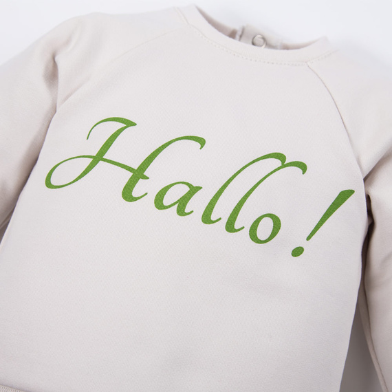 Hello World Eevi Sweatshirt – ecru