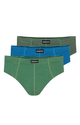 1446 K689 Henderson Herren-Slips, Baumwolle, 3 Stück im Karton