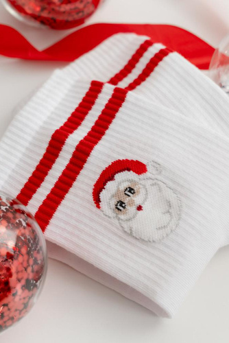 Art.136 Steven Herren-Weihnachtssocken – 146 weiß