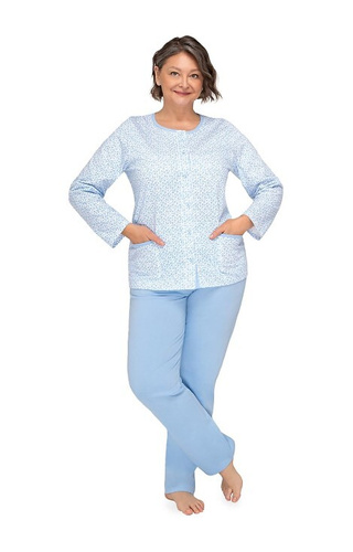 267 Kasia III Martel Damenpyjama – Blau