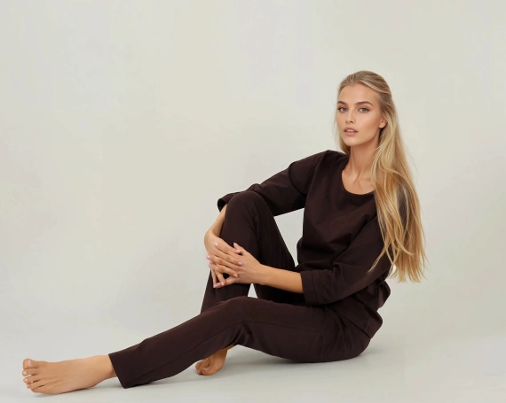 Bonjour Momenti Per Me Espresso-Damenpyjama