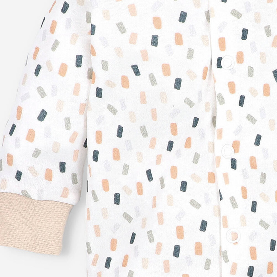 ABN-5326 Nini Strampler aus Bio-Baumwolle, Creme