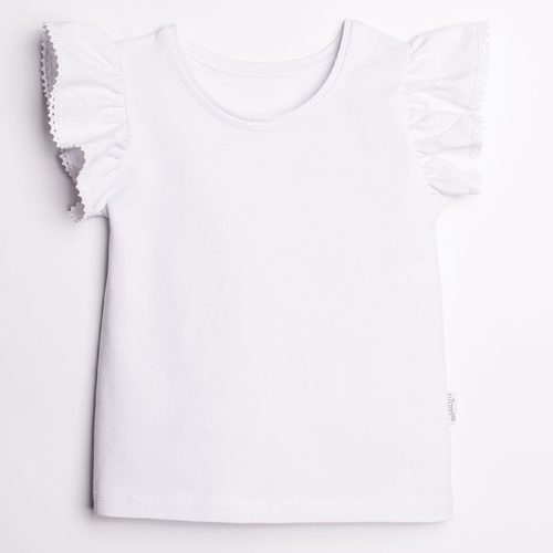 Bluse 220138 Nicol weiß Baumwolle mit Spitze elegant Mädchen