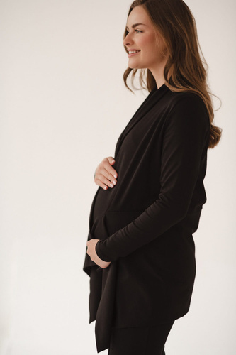 Mama Wrap Milk&Love Umstandsstrickjacke schwarz