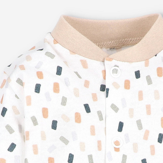 ABN-5328/KRE Nini cremefarbener Babykaftan aus Bio-Baumwolle