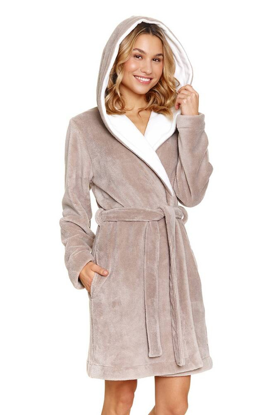 7181 Doctor Nap Damenbademantel – Beige