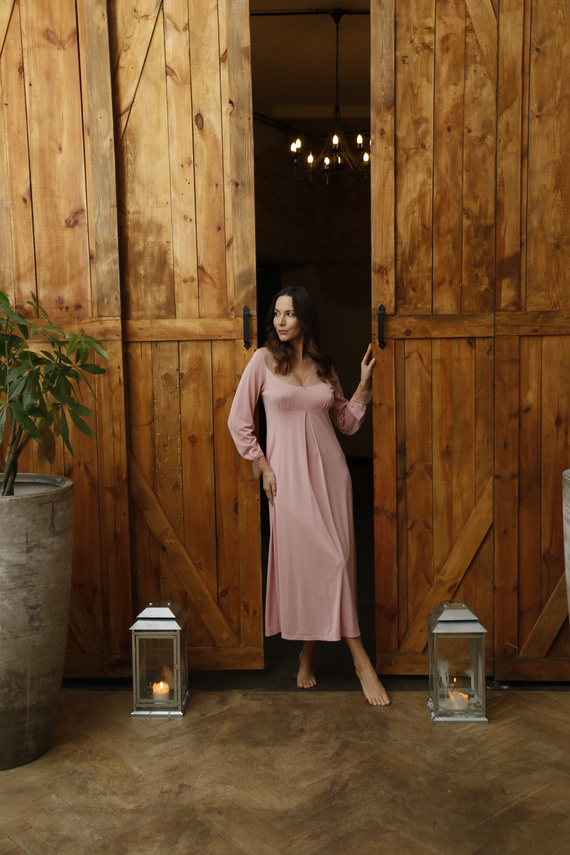 86649 Odessa Damennachthemd Möwe rosa