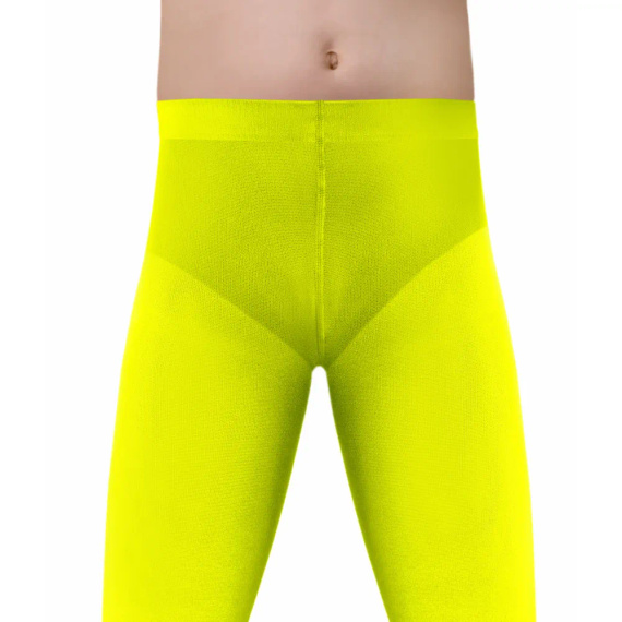 Blickdichte Mädchenstrumpfhose 40 den Sesto Senso von Claudia – neongelb