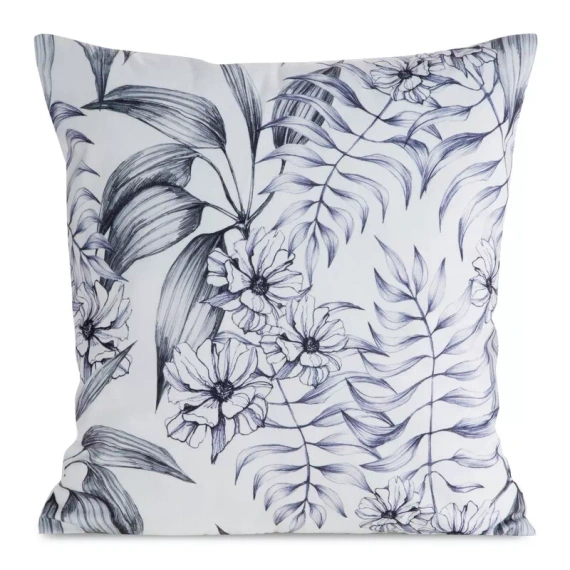 Kissenbezug 45x45 Mink 30 Eurofirany Samt Blumen dekorativ