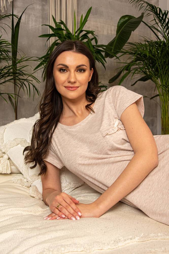 677 Mariposa II Forex Nachthemd - beige melange