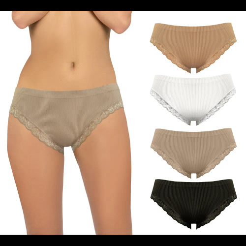 Damen Slip Sesto Senso 6108 Spitze nahtlos elastisch bequem sabia