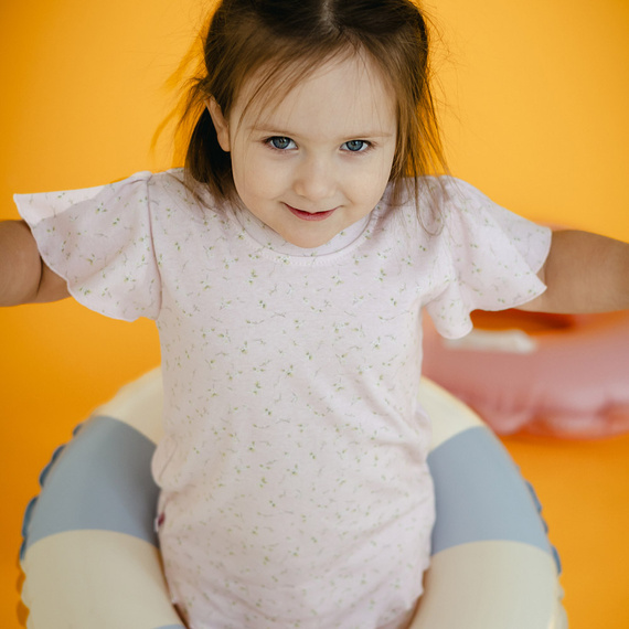 Meadow Eevi Kurzarmbluse – rosa