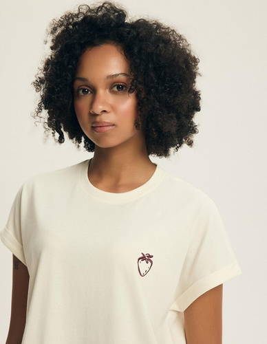 Damenpyjama Henderson Evika 44464 – Baumwolle, Fruchtstickerei, Shorts