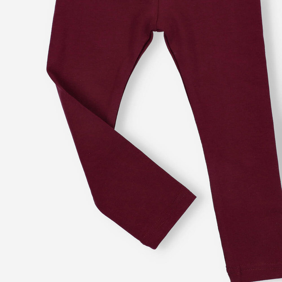 KAR-0041/BOR Lagarto Verde Mädchen-Leggings, Burgunderrot