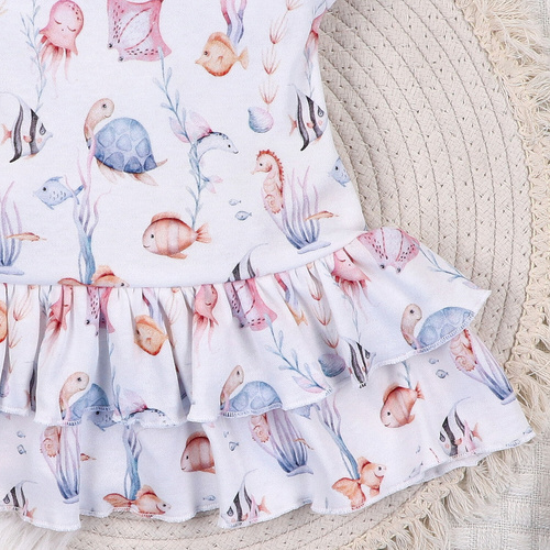 ABN-5486 Underwater World Nini Babykleid – Bio-Baumwolle, leicht und weich