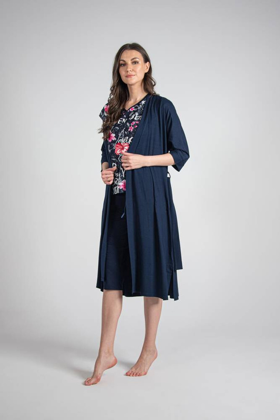 676 Soled Ladies' Pyjamas Forex - marineblau