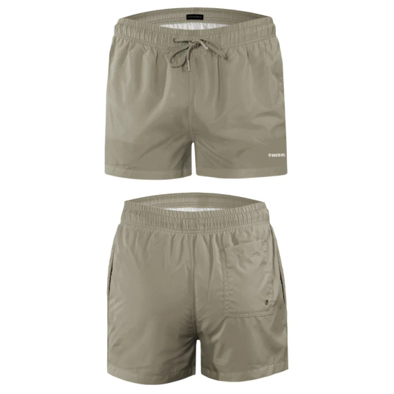Sesto Senso Herren Badeshorts schnell trocknend Strandshorts mit Taschen khaki