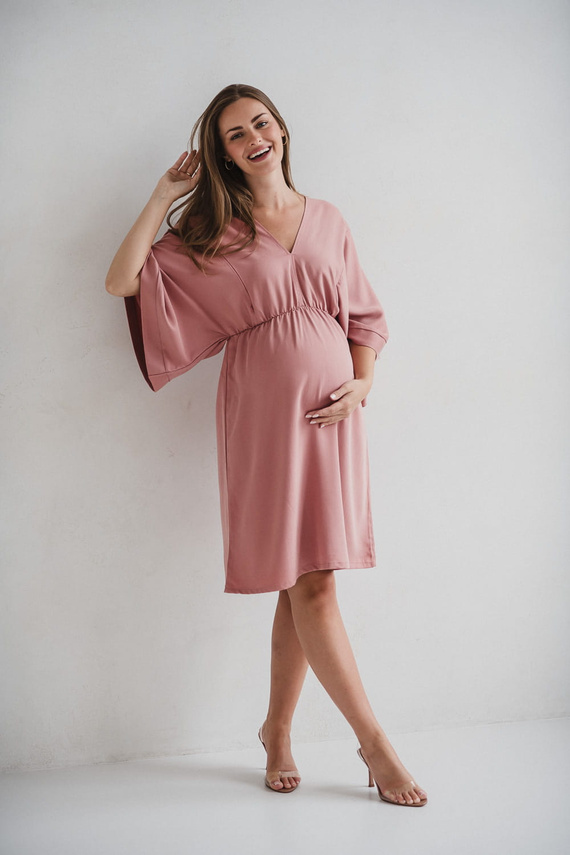 Mama Zen Milk&Love Kräuterrose – Umstands- und Stillkleid aus Tencel