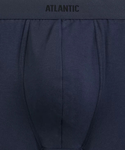 Herrenboxershorts Atlantic 3MH-0111 A3 3er-Pack braun-indigo-khaki – 95% Baumwolle, eng anliegend