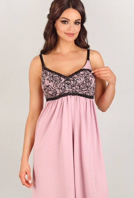 3007 MK Nachthemd für Schwangere und Stillende Lupoline