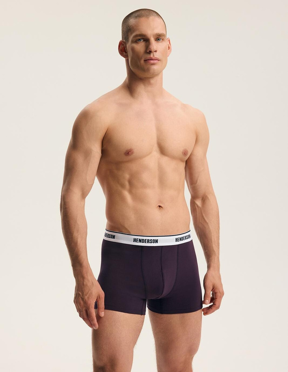 Henderson 45476 Free Herren Boxershorts 2er-Pack Baumwolle mit breitem Logo-Bund