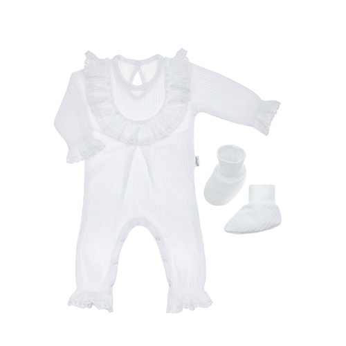 169085 Nicol Clown- und Schuhe-Set – weiß