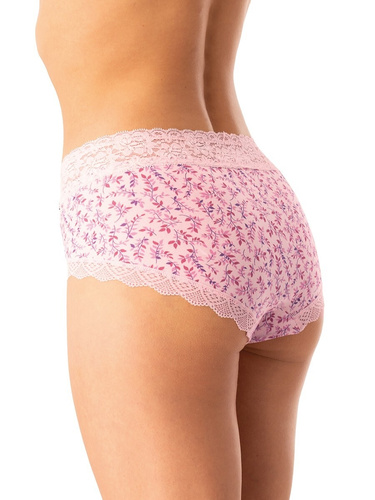 Damen-Slip Key LPC 547 marineblau rosa – Baumwolle, bequem, 2er-Set