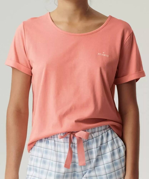 NLP-497 Damen-Pyjama Atlantik-Koralle