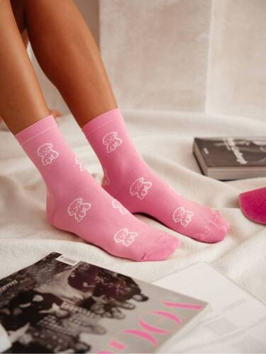 0200-155 Puppies Milena Damensocken – rosa