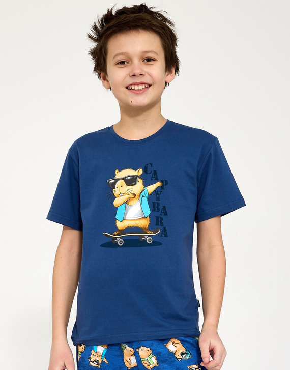 Jungen-Pyjama Cornette Young Boy 790/128 Capybara, 100 % Baumwolle
