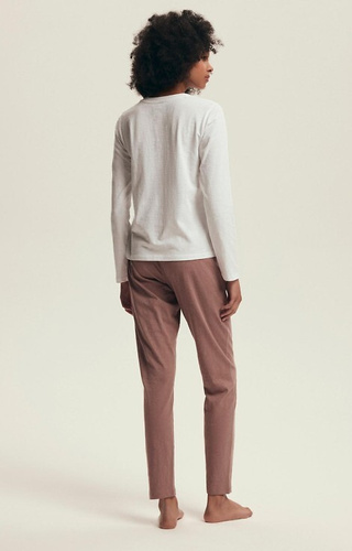 43701 Delanie Henderson staubrosa Damenpyjama – Baumwolle, lange Ärmel und Hose