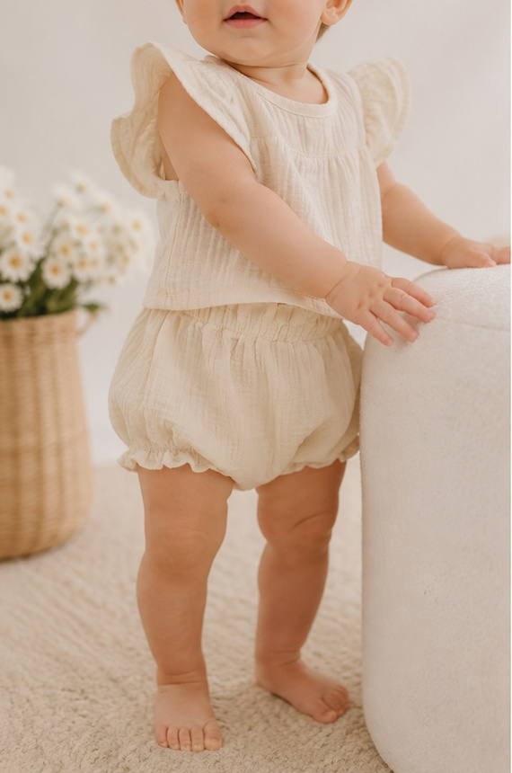 Mamatti BY50003 Musselin Bloomers Babyhose leicht & luftig für den Sommer