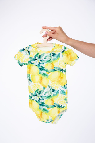 Babybody Milk&Love Zitronen Baumwolle Kurzarm