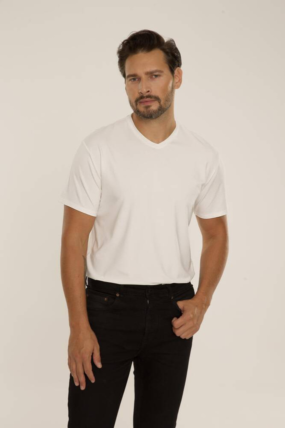 828 Chandler t-shirt De Lafense - ecru