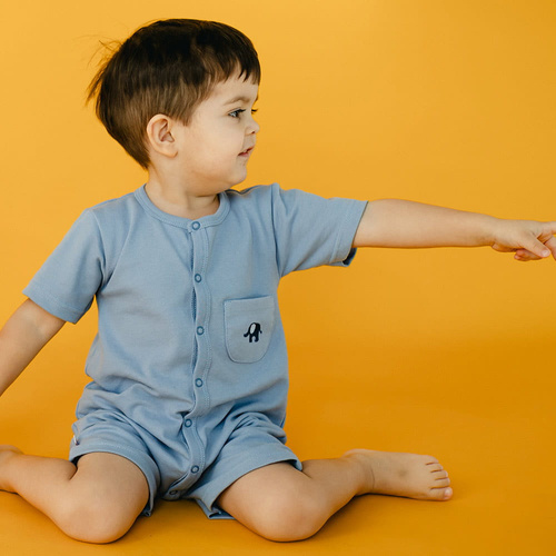 Baby Elephant Rampers Eevi – blau