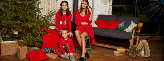 Song Damen 3/4 Ärmel Bademantel Italian Fashion - rot