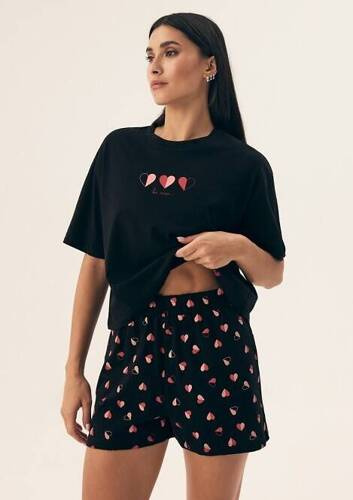 42649 Necesito Henderson Damenpyjama – schwarz