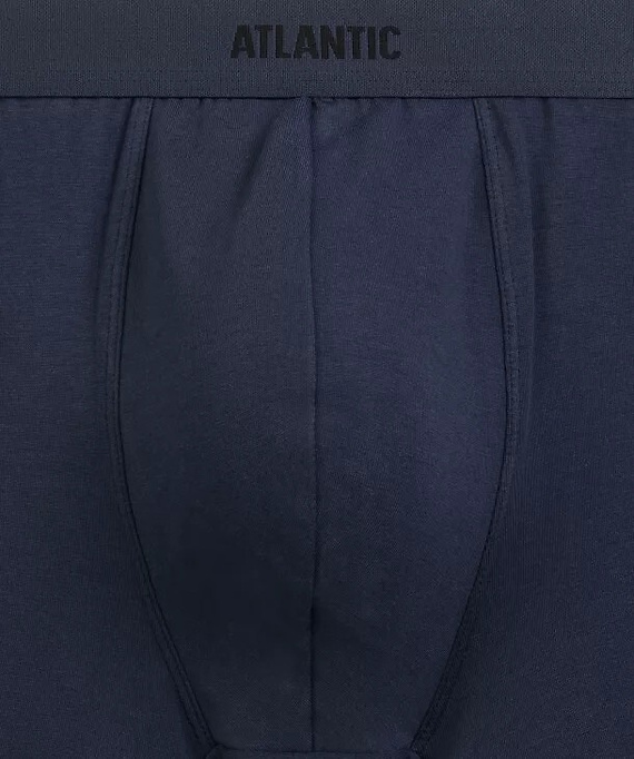 Herrenboxershorts Atlantic 3MH-0111 A3 3er-Pack schwarz-denim – 95% Baumwolle, eng anliegend