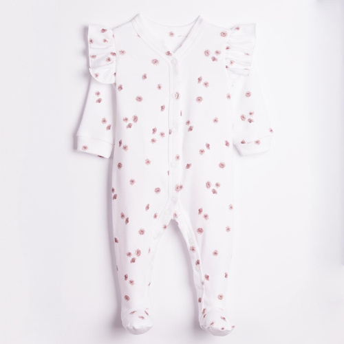 Nicol Hania 226031 Baby-Strampler aus Baumwolle mit Blumenmuster