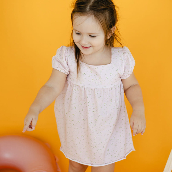 Meadow Eevi Kurzarmkleid - Rosa